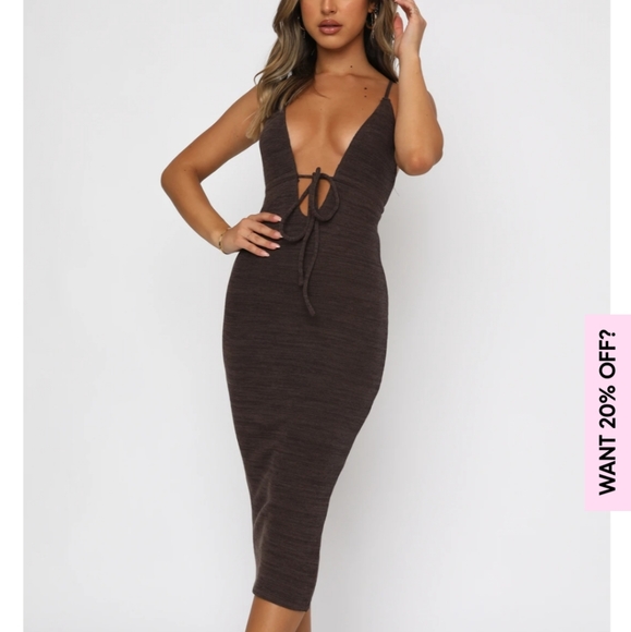 White fox- Change the game midi dress MEDIUM - Picture 2 of 7